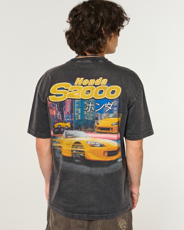 Boxy Honda S2000 Graphic Tee, Black view 2