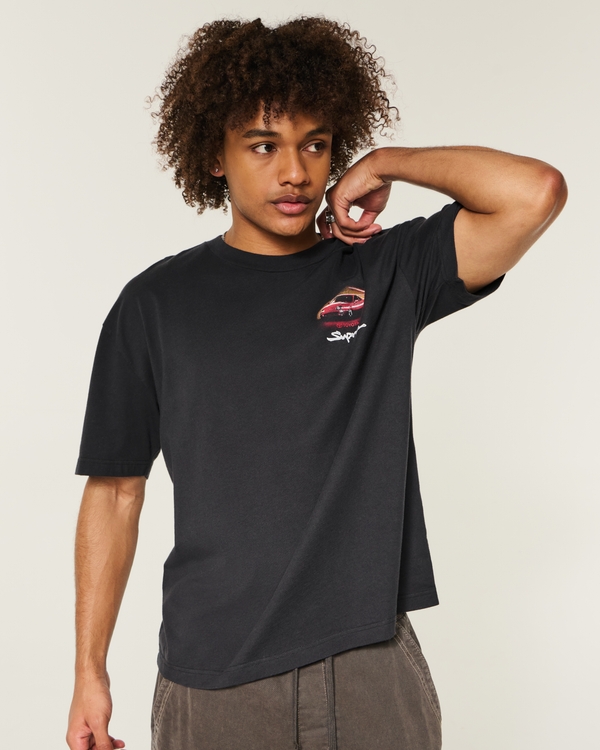 Men's Boxy Toyota Supra Graphic Tee | Men's Tops | HollisterCo.com