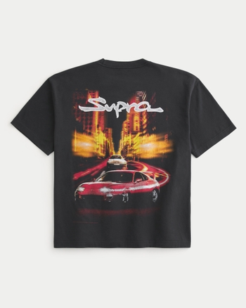 Men's Boxy Toyota Supra Graphic Tee | Men's Graphics Shop | HollisterCo.com