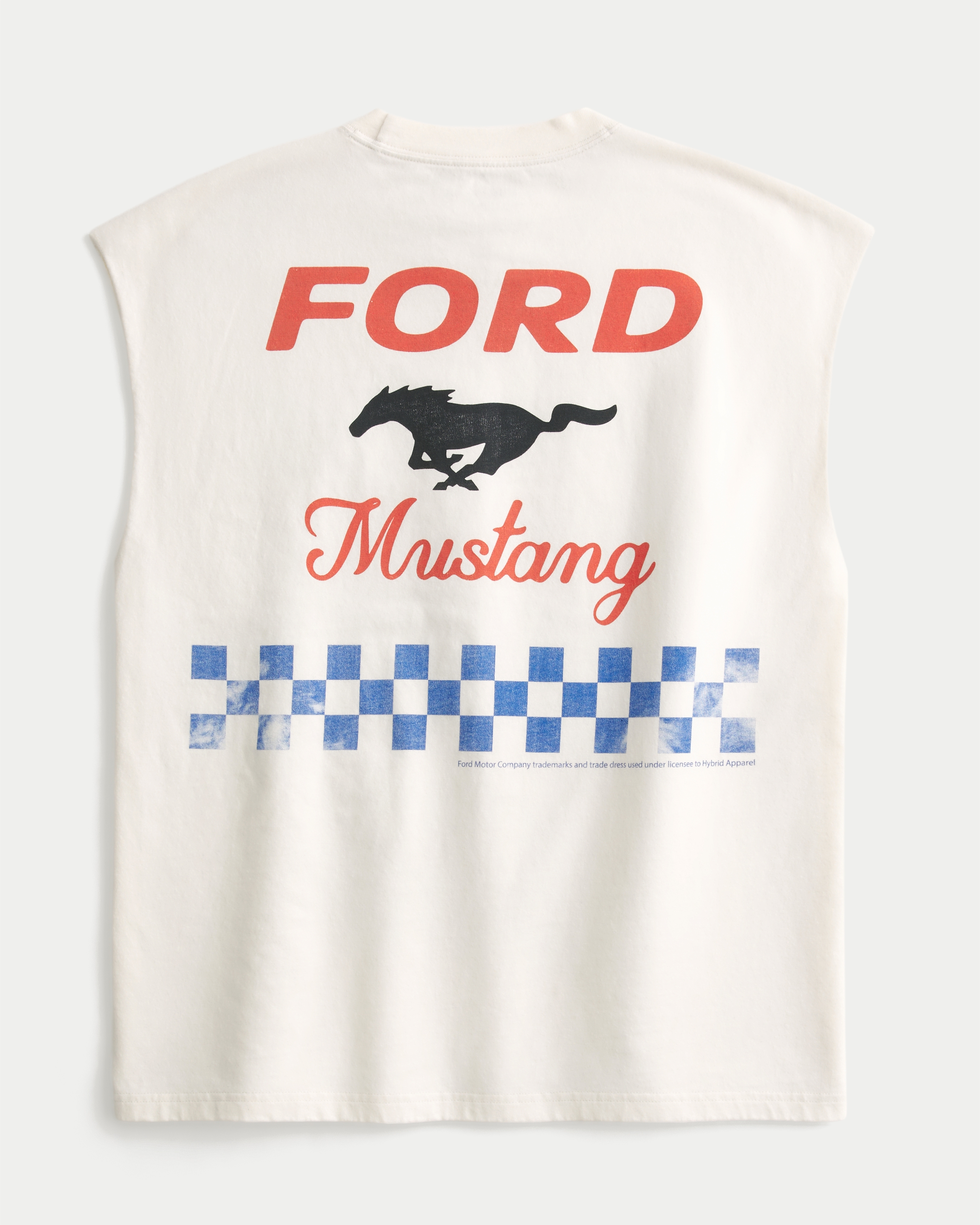 Boxy Heavyweight Ford Mustang Graphic Cutoff Tank