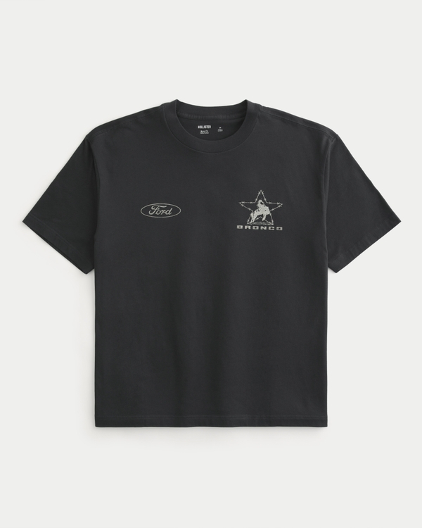 Boxy Ford Bronco Graphic Tee, Black view 2