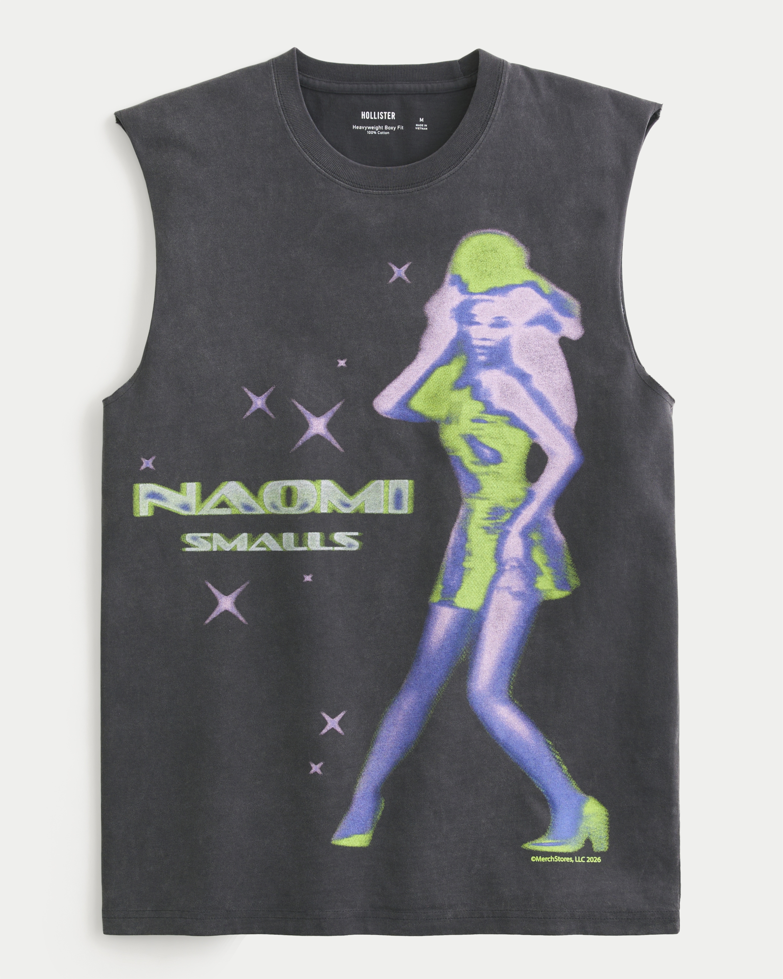 Boxy Heavyweight Naomi Smalls Graphic Cutoff Tank