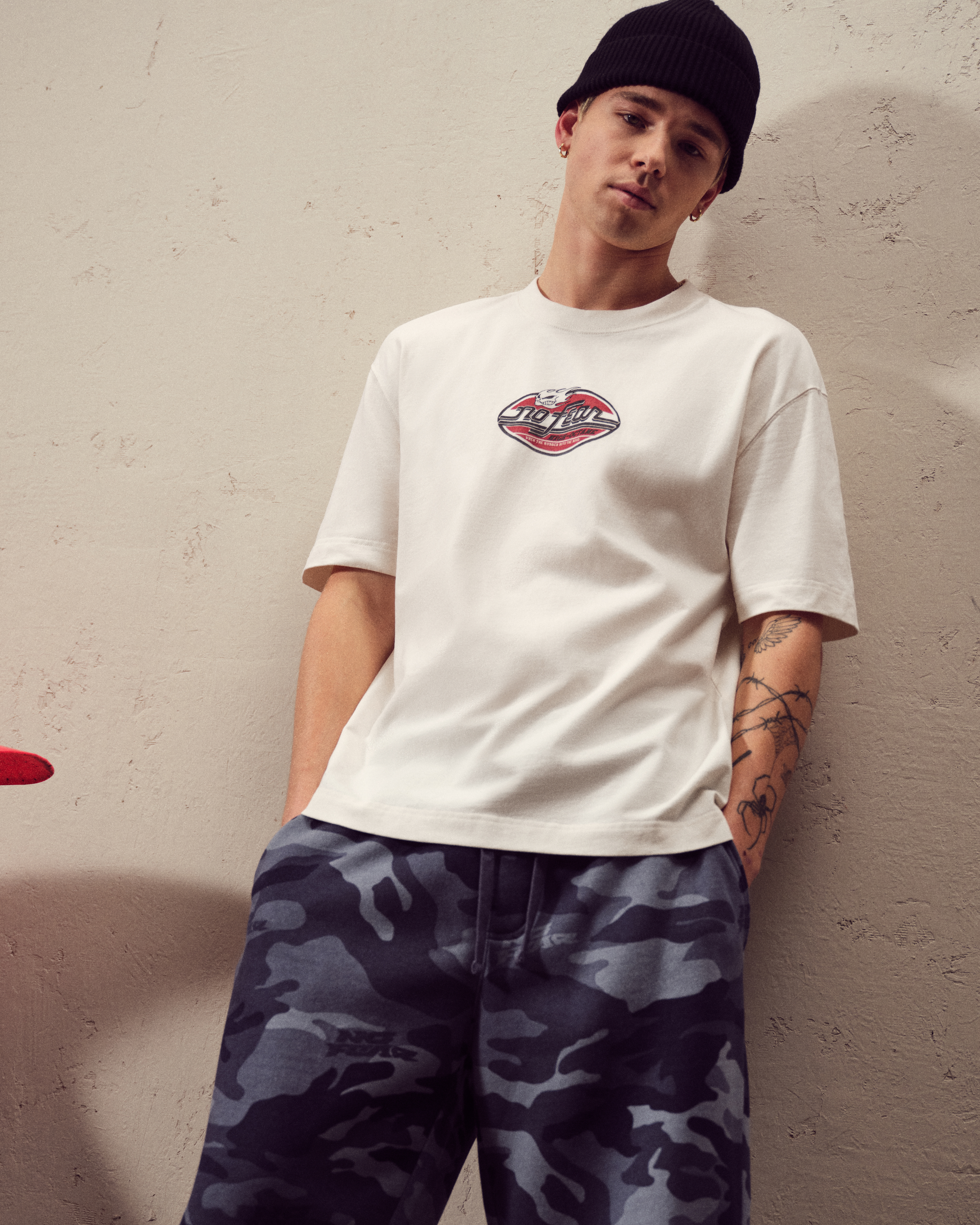 Boxy No Fear Graphic Tee