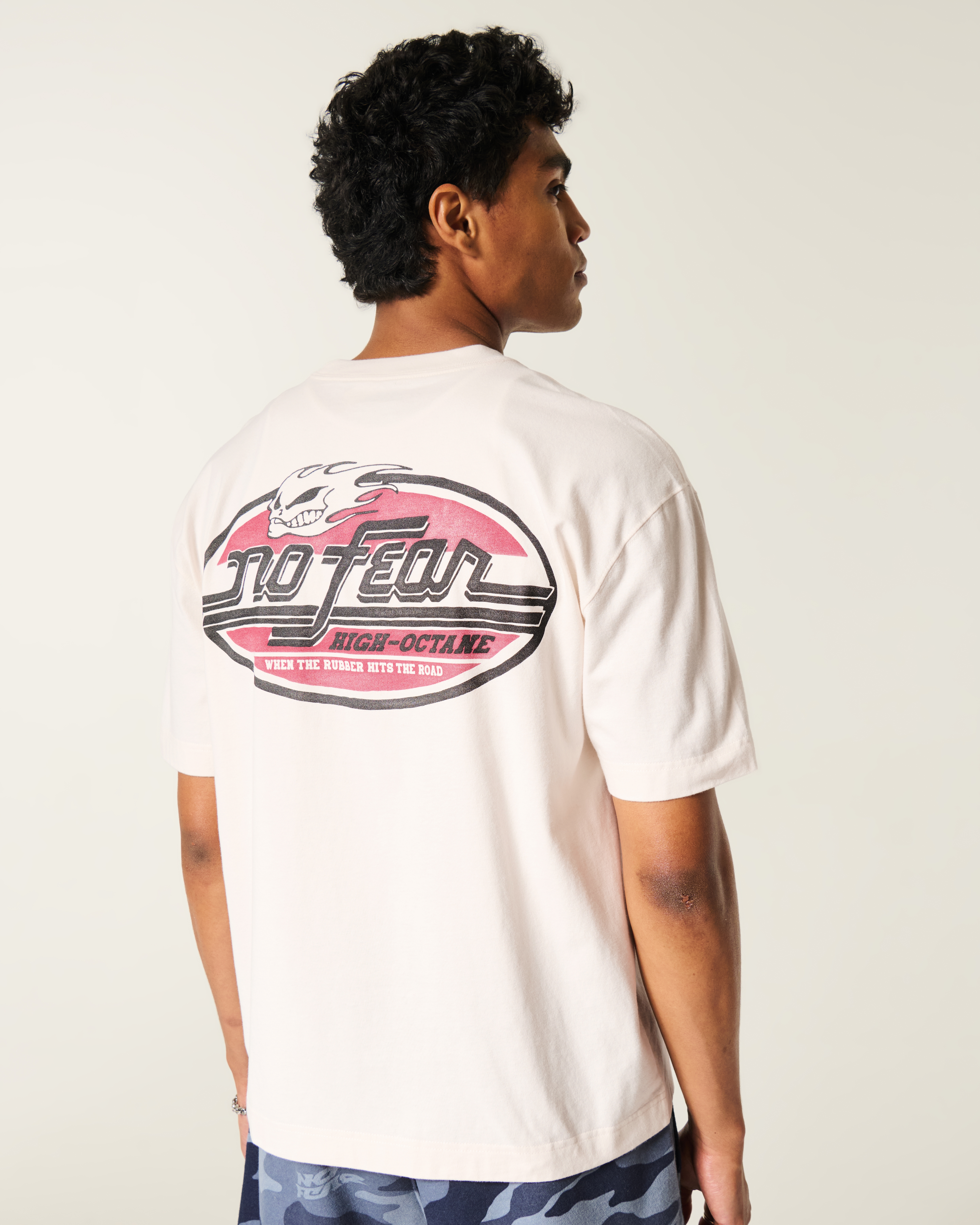 Boxy No Fear Graphic Tee