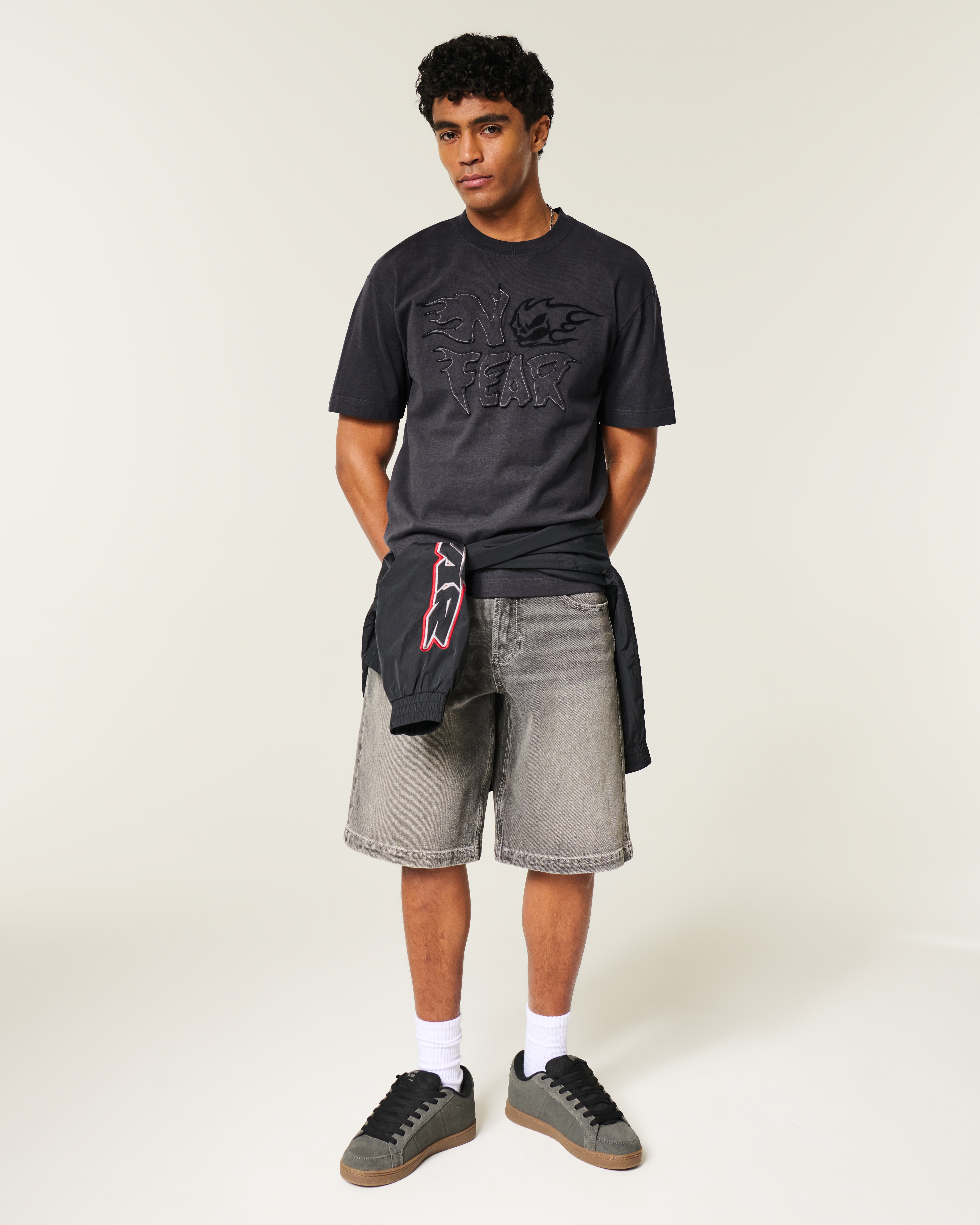 Boxy Heavyweight No Fear Graphic Tee
