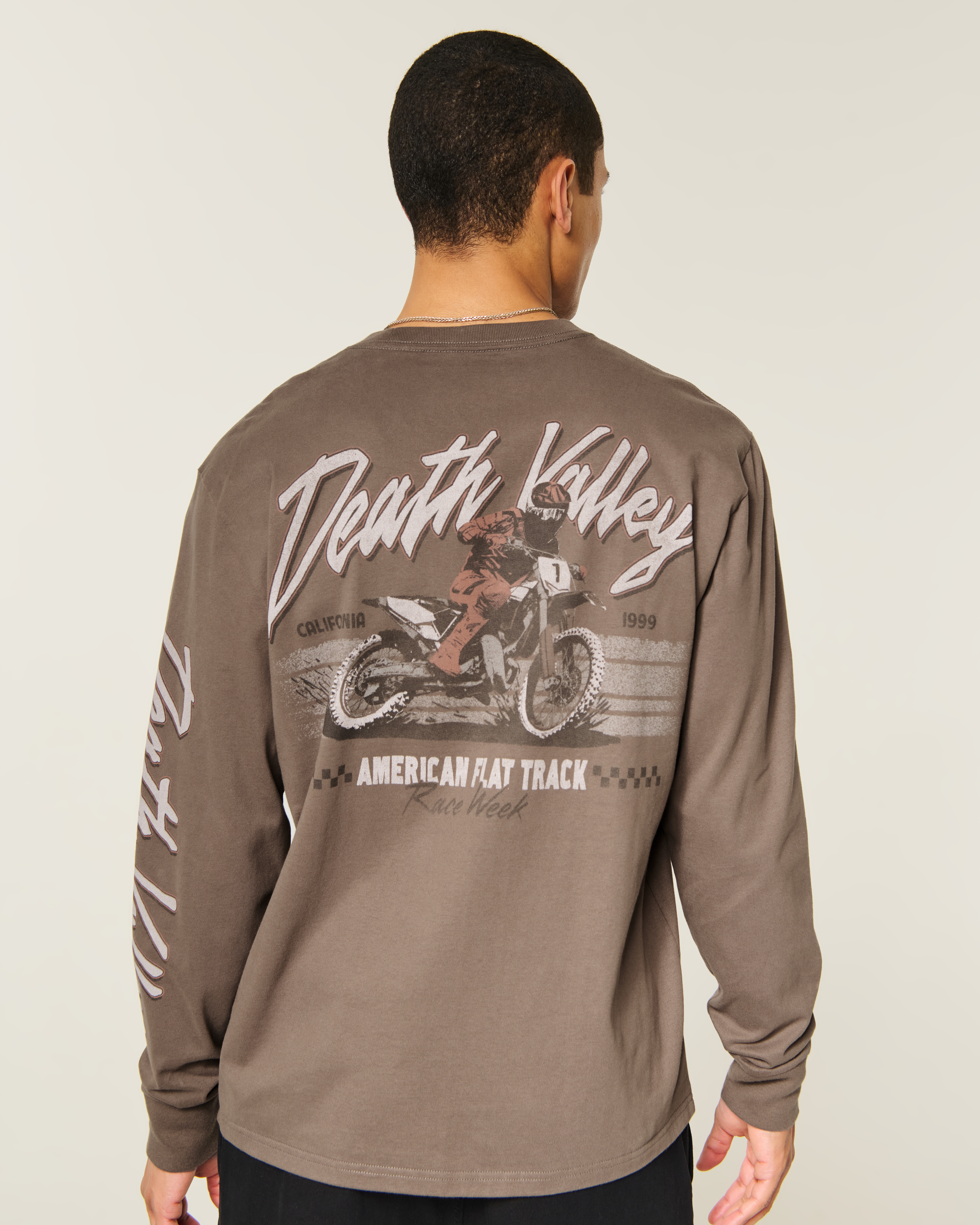 Relaxed Long-Sleeve Death Valley Graphic Tee