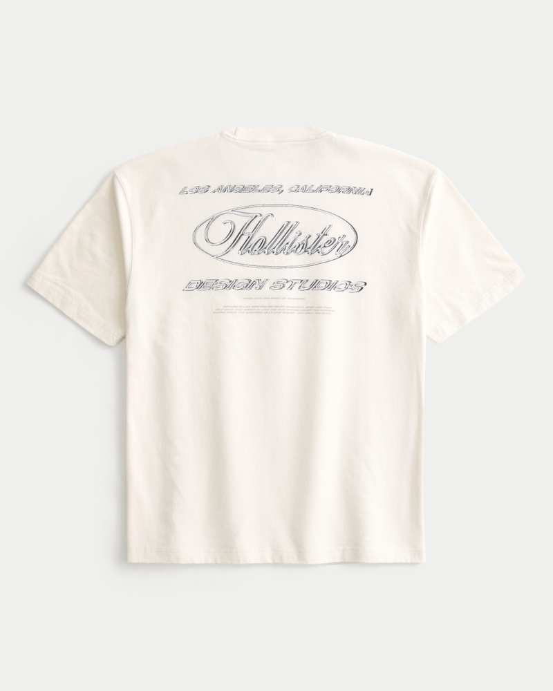 Men's Boxy Heavyweight Chrome Logo Graphic Tee | Men's Tops