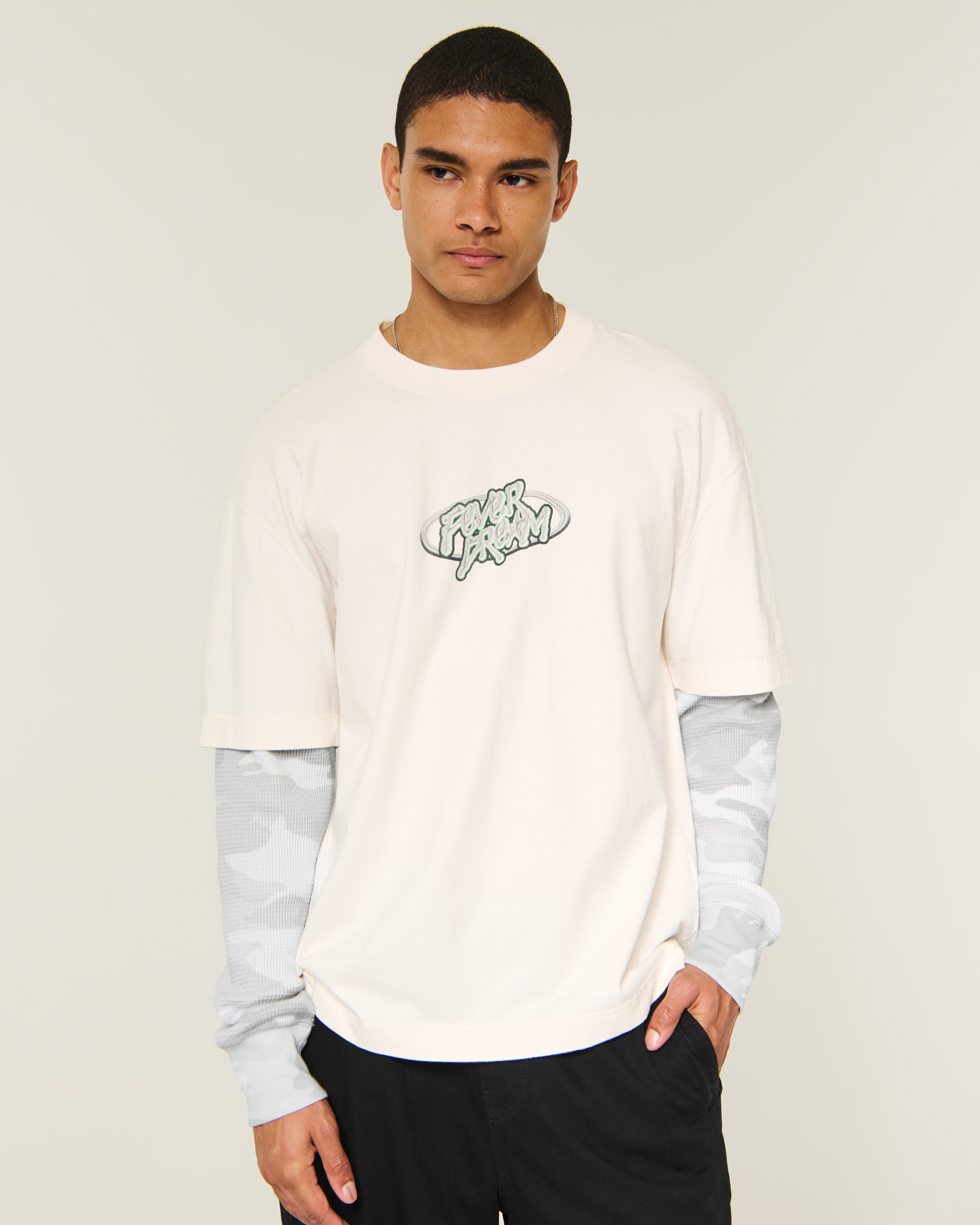 Boxy Fever Dream Graphic Twofer T-Shirt