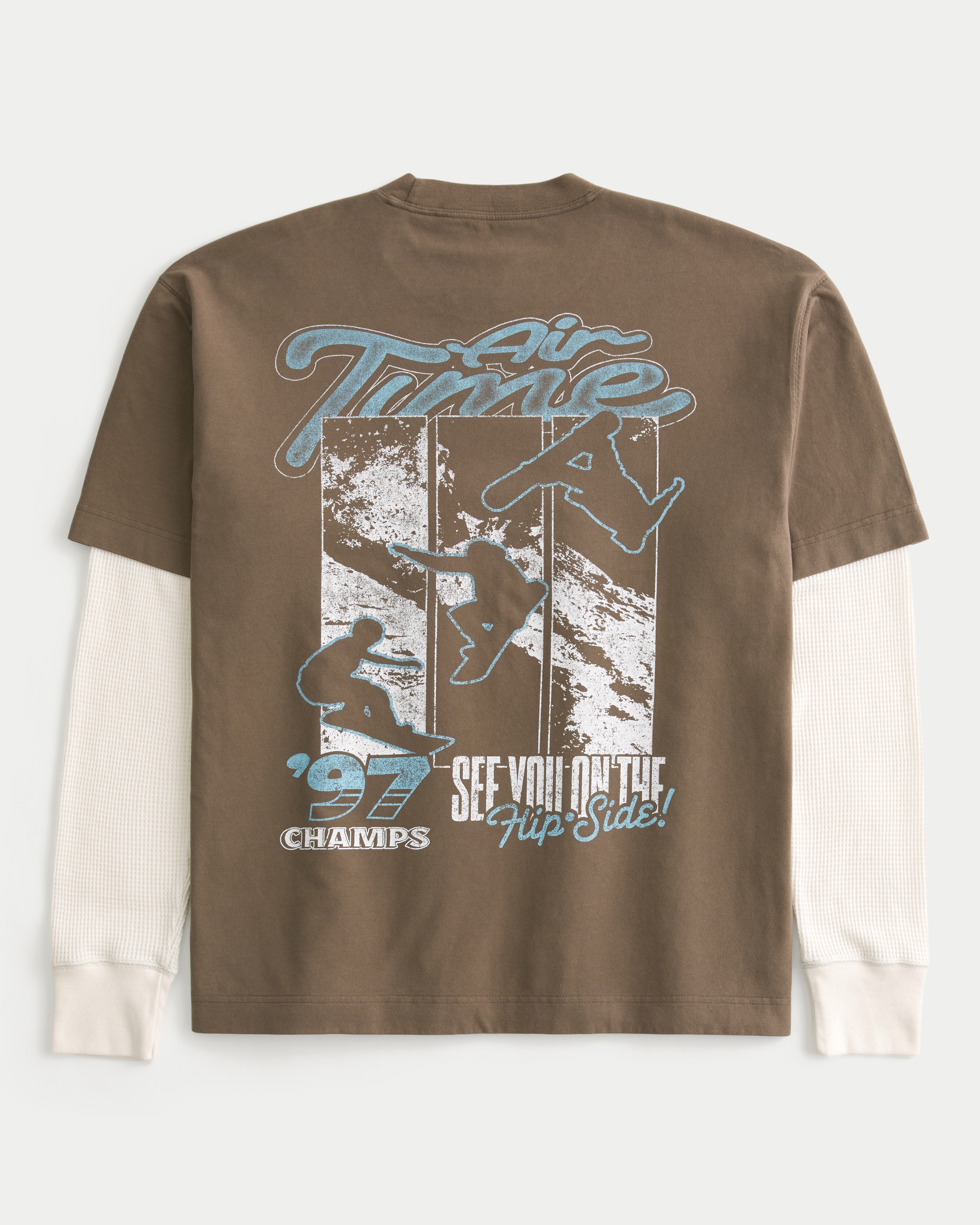 Boxy Air Time Graphic Twofer T-Shirt