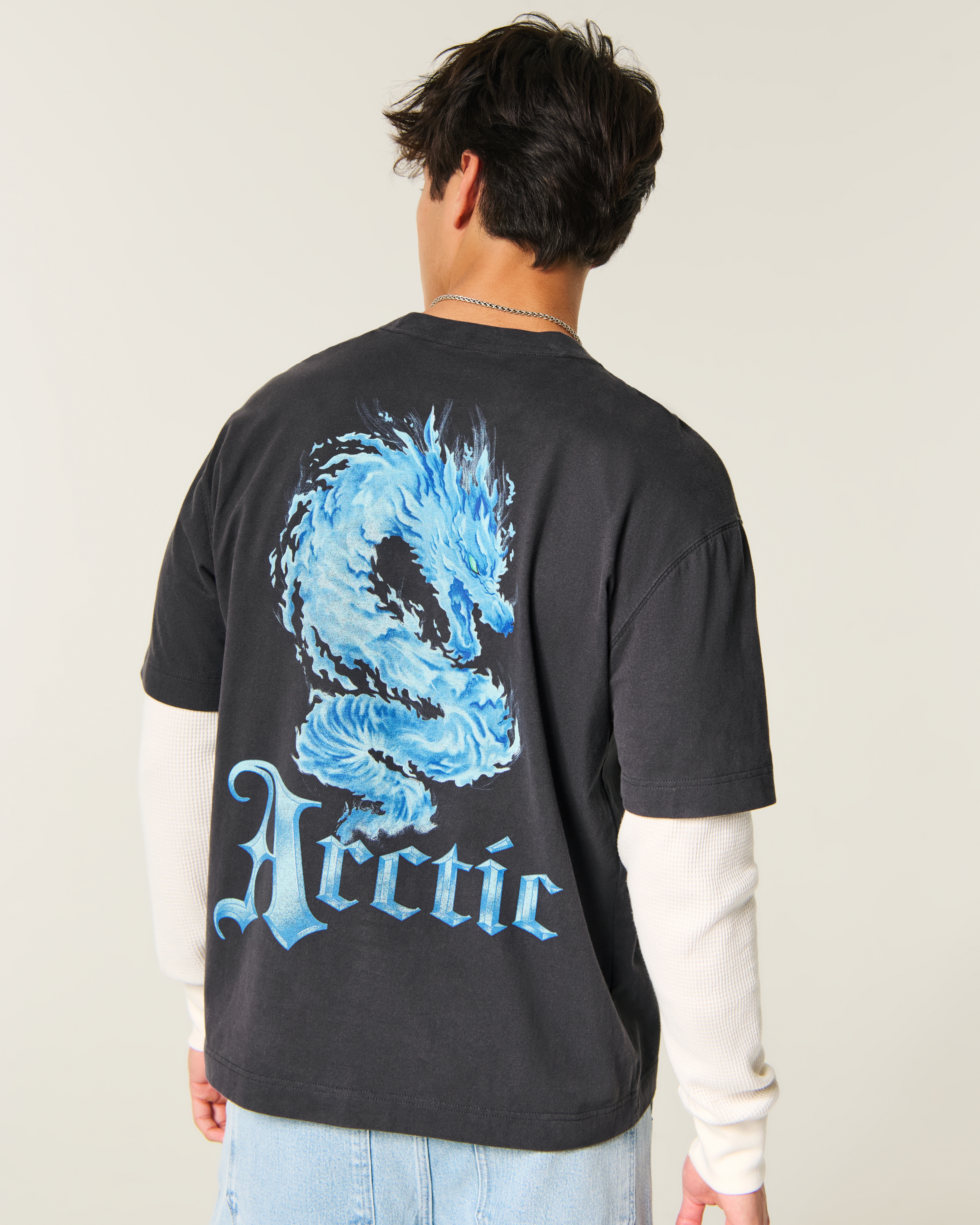 Boxy Arctic Graphic Twofer T-Shirt