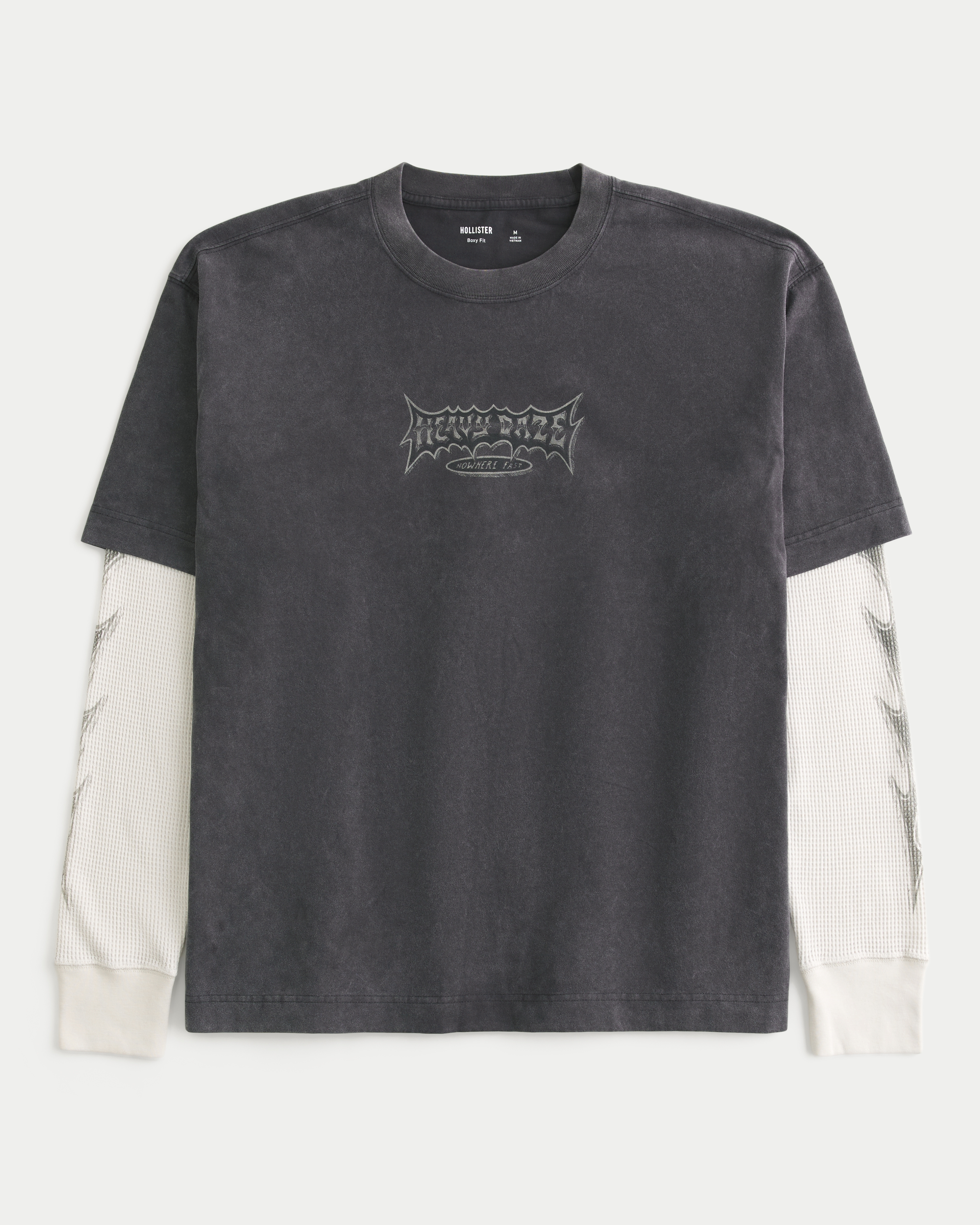 Boxy Heavy Daze Graphic Twofer T-Shirt