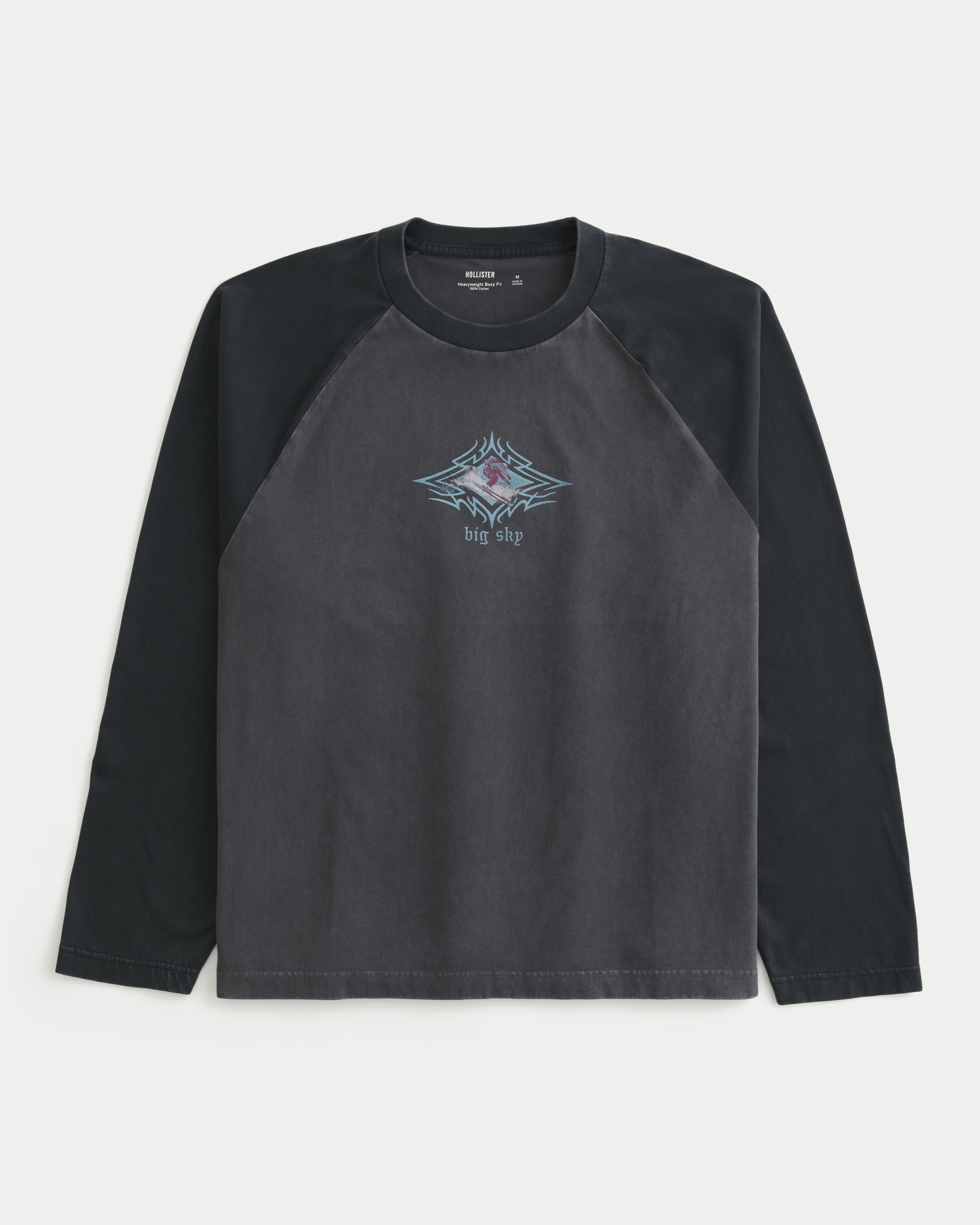 Boxy Heavyweight Long-Sleeve Big Sky Graphic Tee