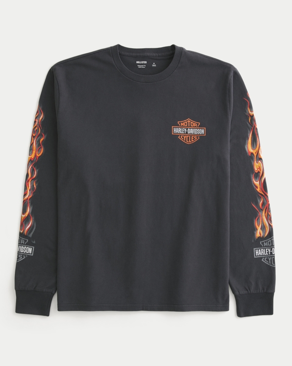 Men's Relaxed Long-Sleeve Harley-Davidson Graphic Tee | Men's Tops
