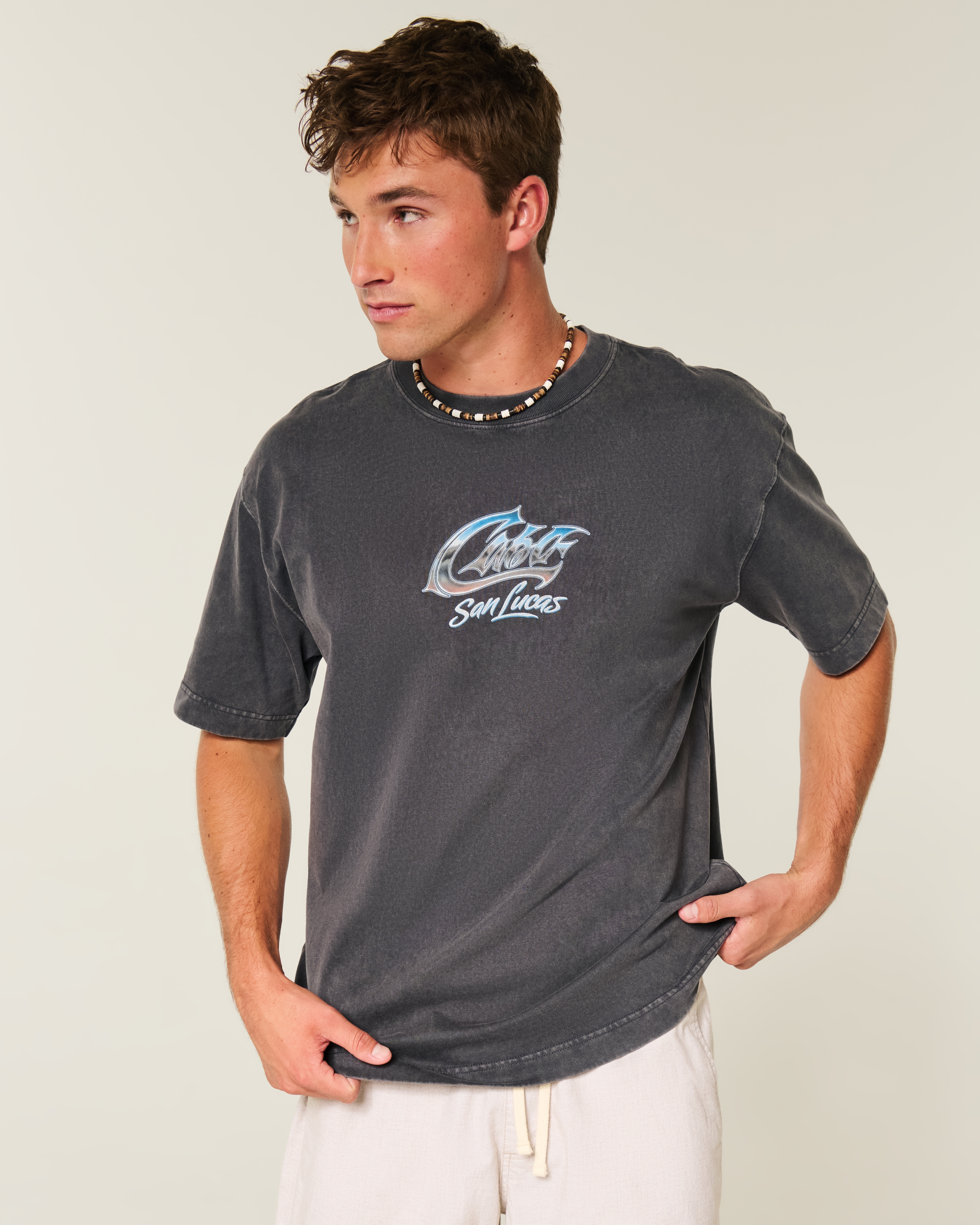 Boxy Heavyweight Cabo San Lucas Graphic Tee