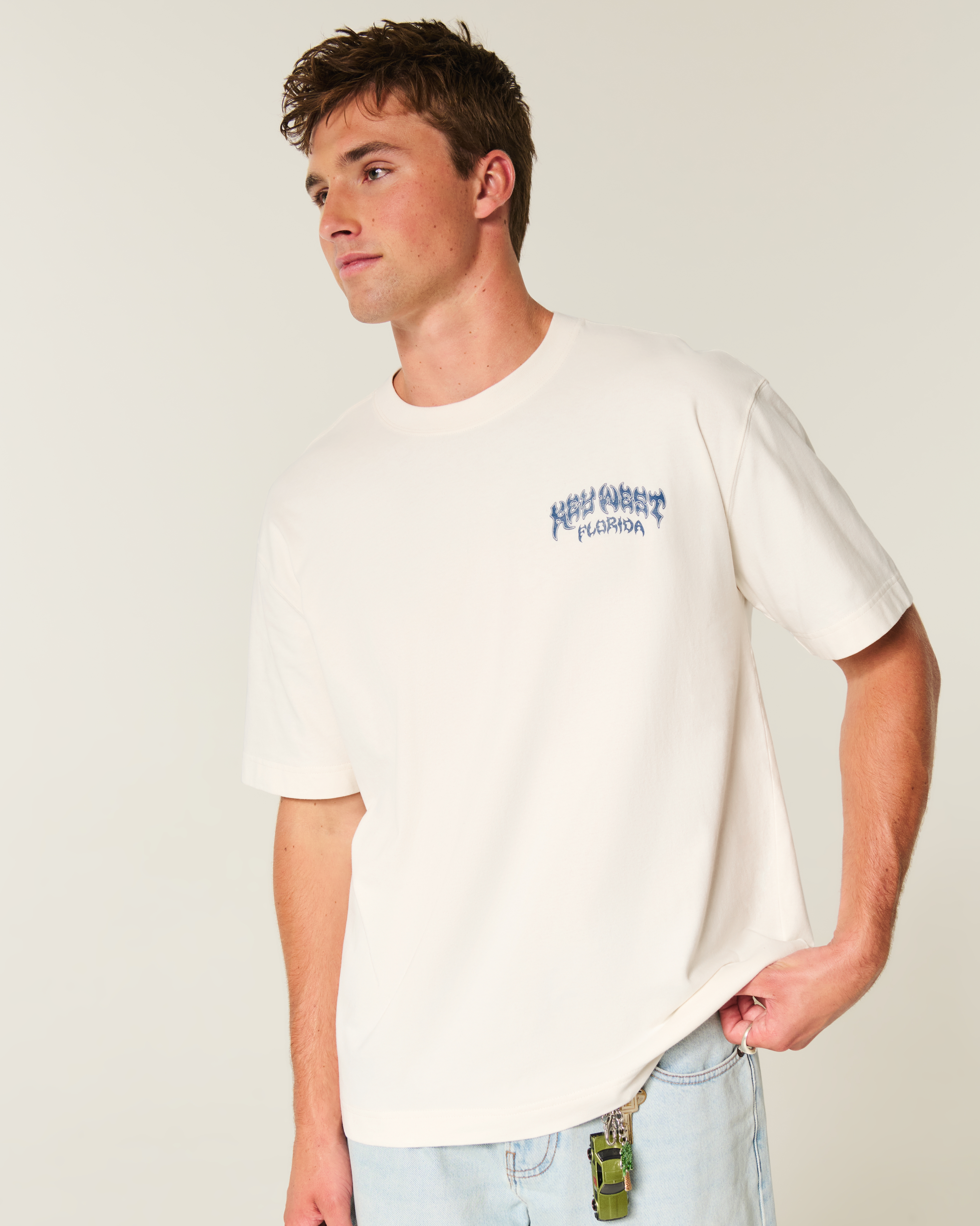 Boxy Heavyweight Key West Graphic Tee