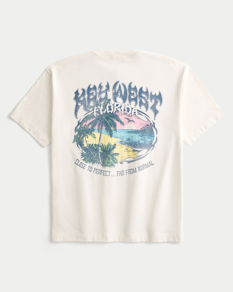 Boxy Heavyweight Key West Graphic Tee