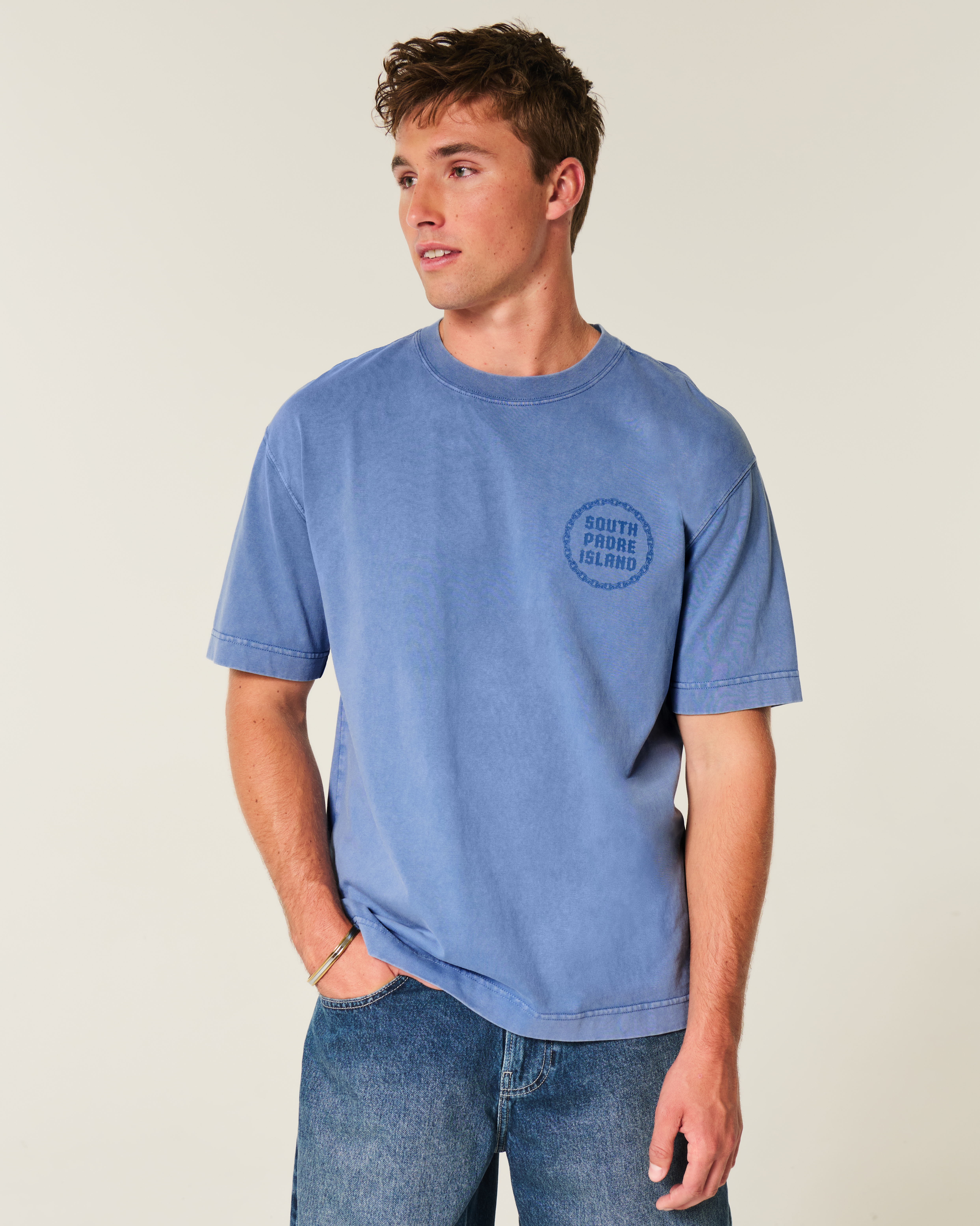 Boxy Heavyweight South Padre Island Graphic Tee
