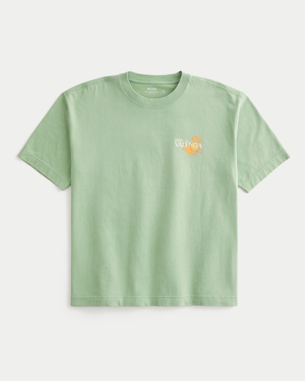 Men's Boxy Heavyweight València Spain Graphic Tee | Men's Tops