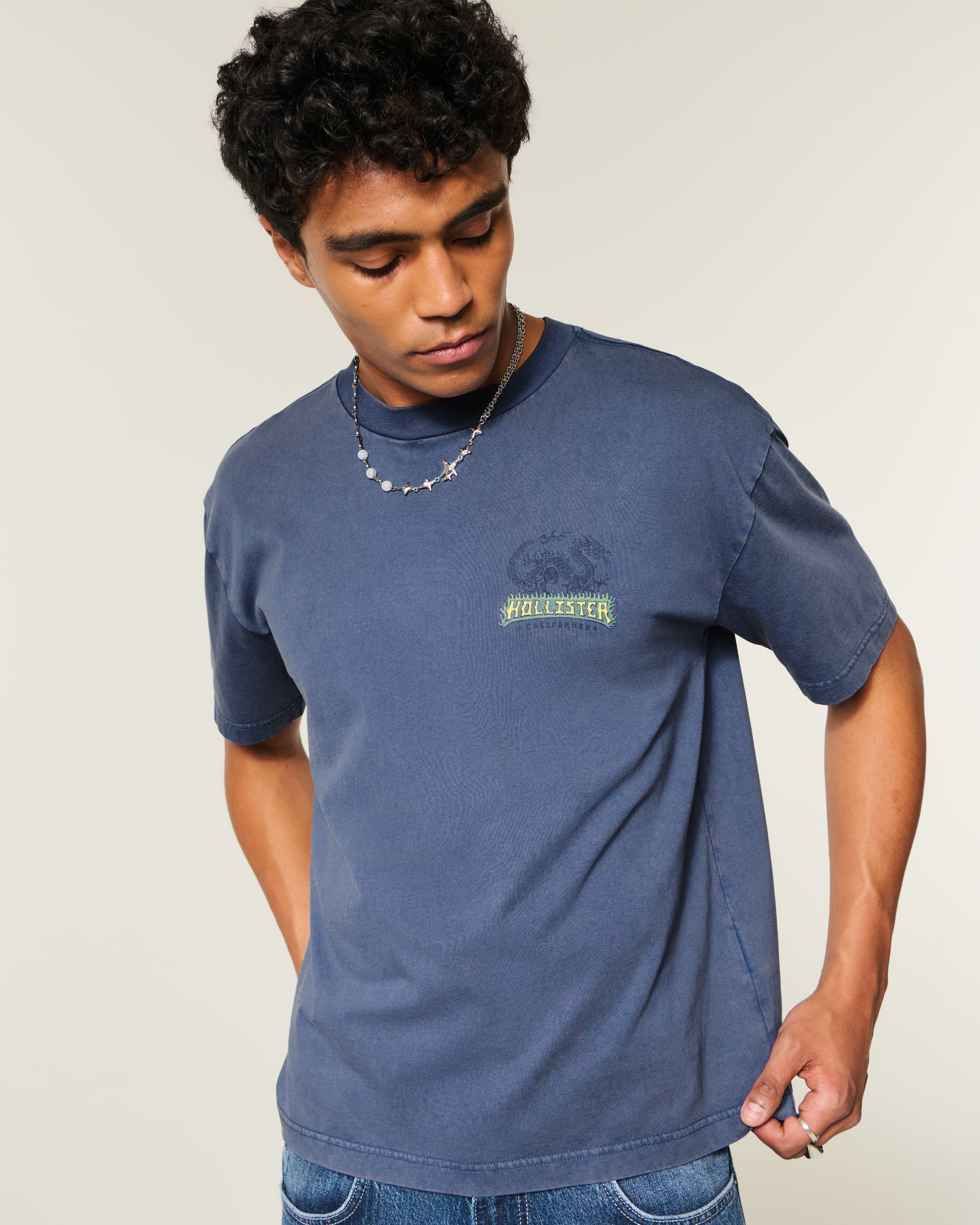 Boxy Cotton Logo Graphic Tee