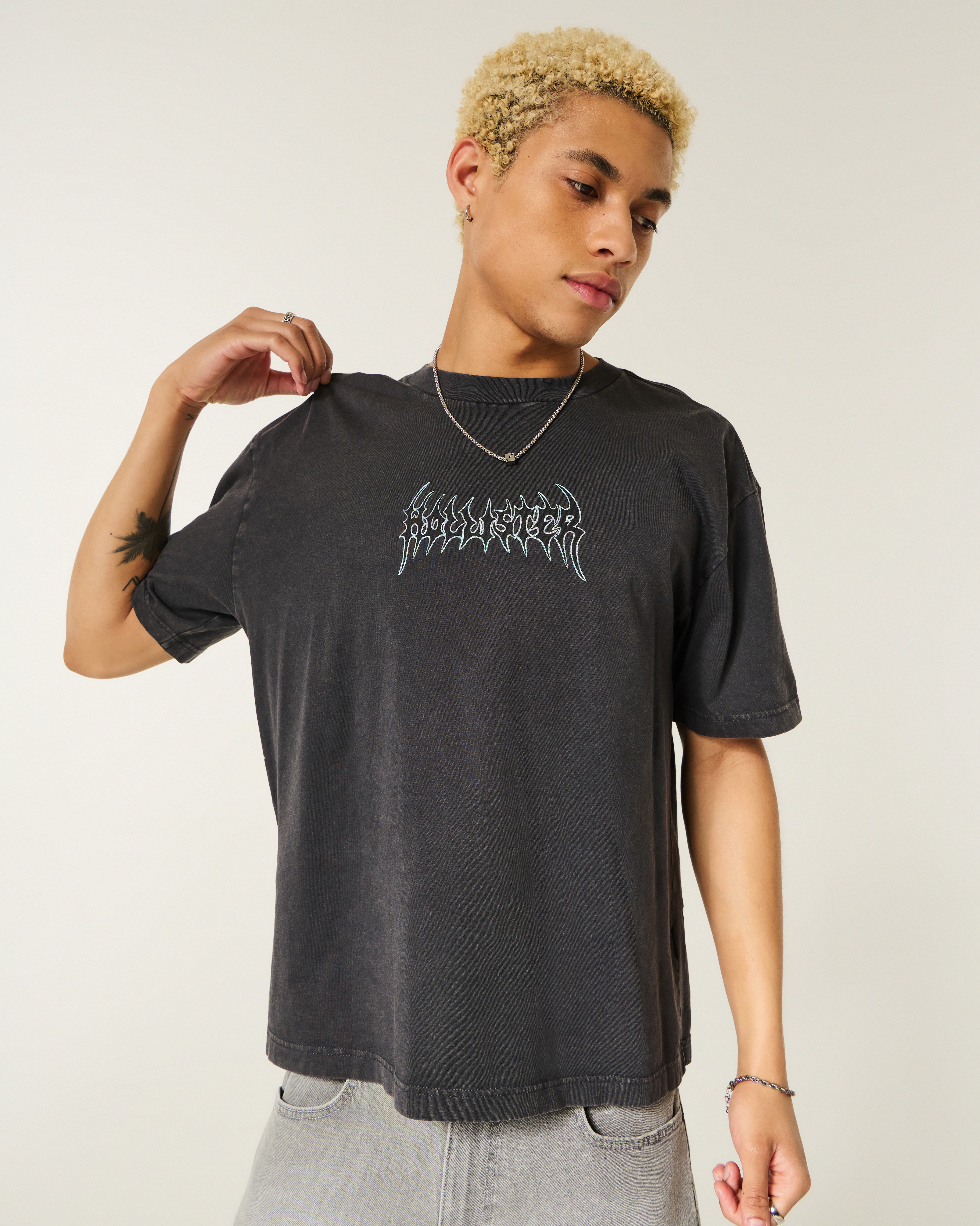 Boxy Cotton Logo Graphic Tee
