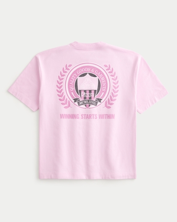 メンズ Hollister + Kappa ボクシー ロゴグラフィックTシャツ | メンズ