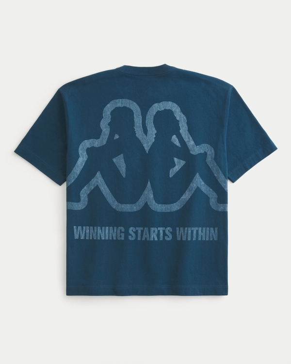 Men's Hollister + Kappa Boxy Logo Graphic Tee | Men's Clearance