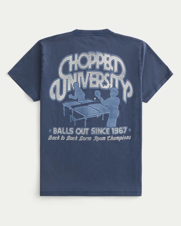 Men's Chopped University Graphic Tee | Men's Tops | HollisterCo.ca
