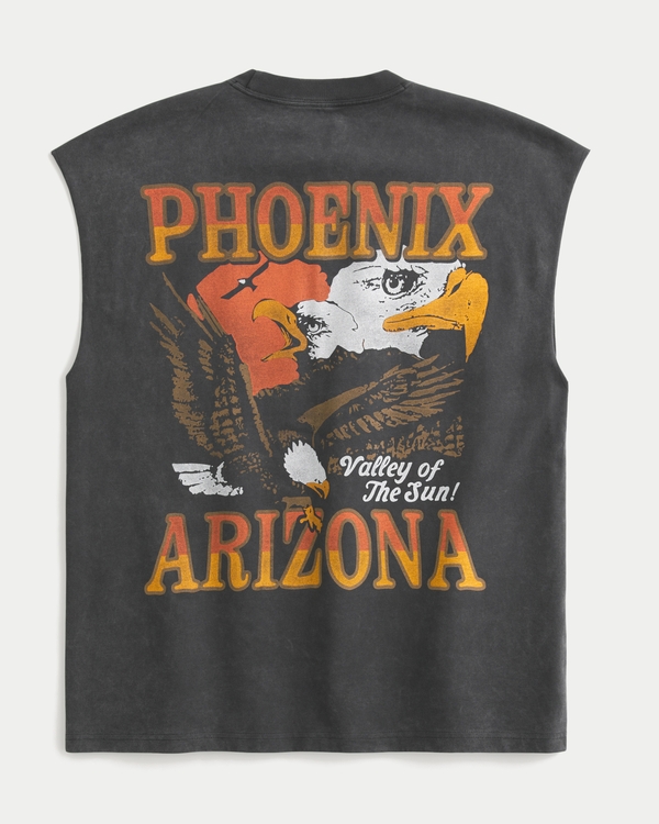 Men's Boxy Heavyweight Phoenix Arizona Graphic Cutoff Tank | Men's