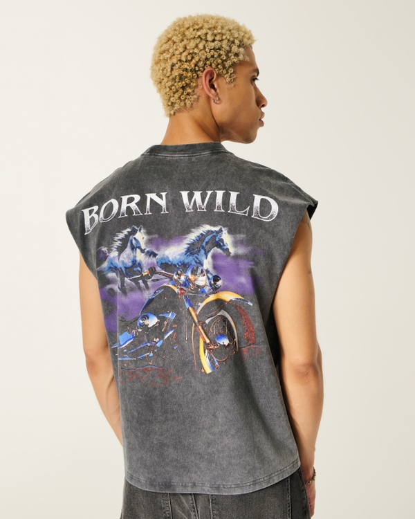 Men's Boxy Heavyweight Harley-Davidson® Graphic Cutoff Tank