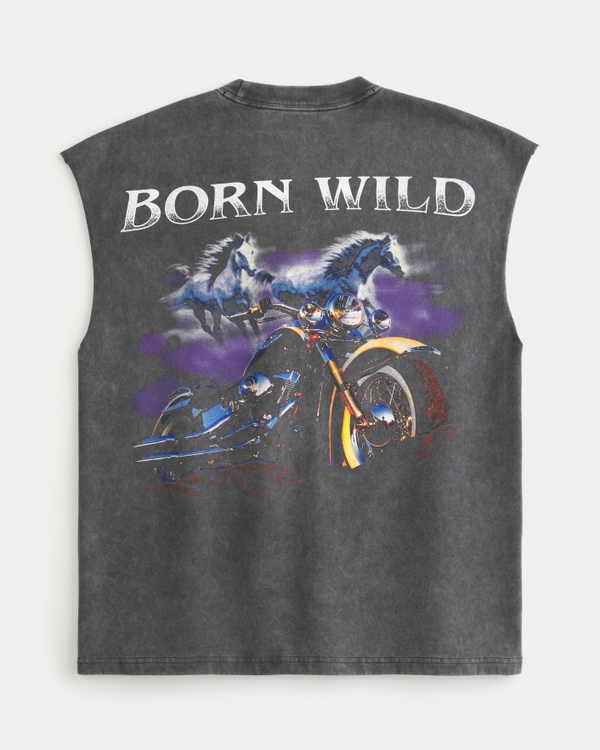 Men's Boxy Heavyweight Harley-Davidson® Graphic Cutoff Tank