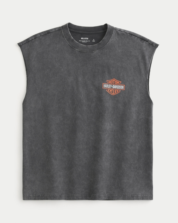 Men's Boxy Heavyweight Harley-Davidson® Graphic Cutoff Tank