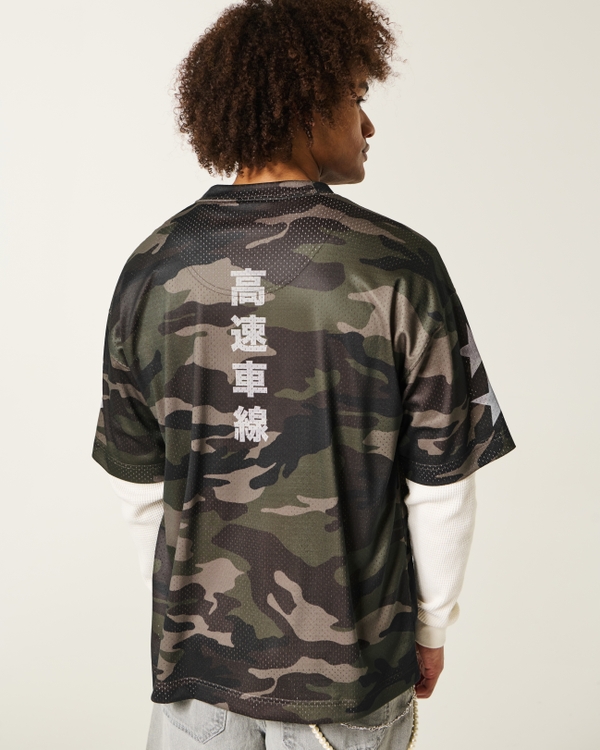 Men's Baggy Osaka Street Racing Graphic Camo Jersey | Men's