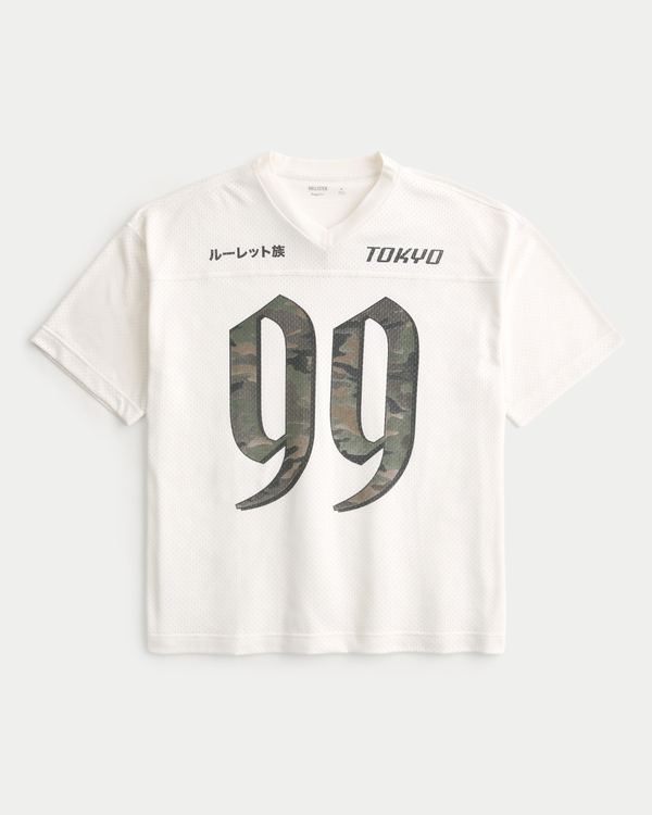 Jersey holgado con gráfico de Tokyo Racing, White Print view 2