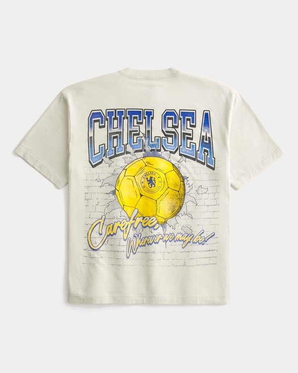 Men's Boxy Chelsea FC Graphic Tee | Men's Tops | HollisterCo.com