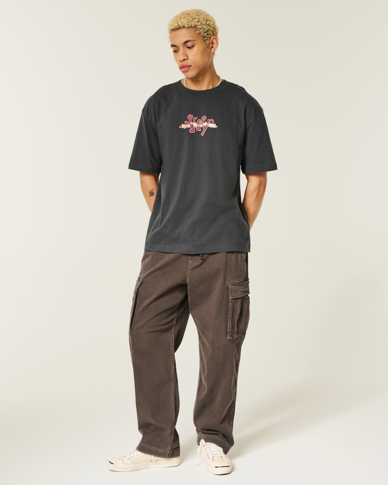 Men's Boxy Green Day Nimrod Graphic Tee | Men's Tops | HollisterCo.com