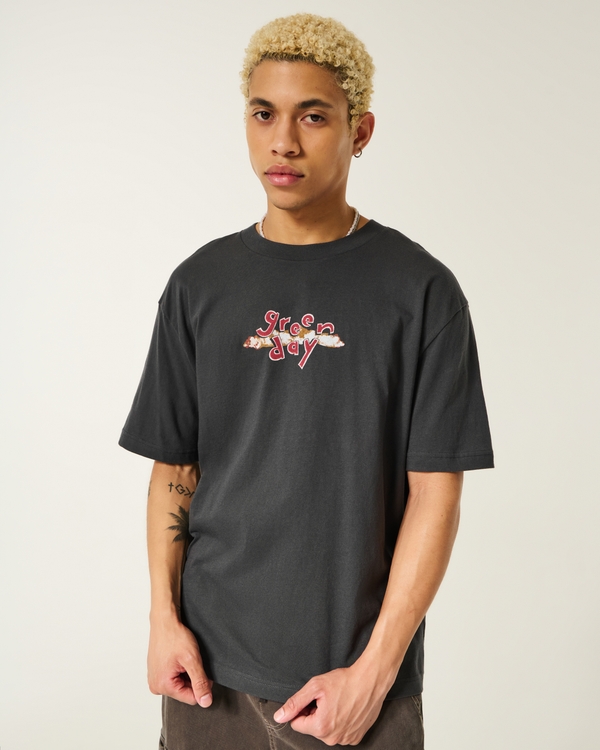 Men's Boxy Green Day Dookie Graphic Tee | Men's Tops | HollisterCo.com