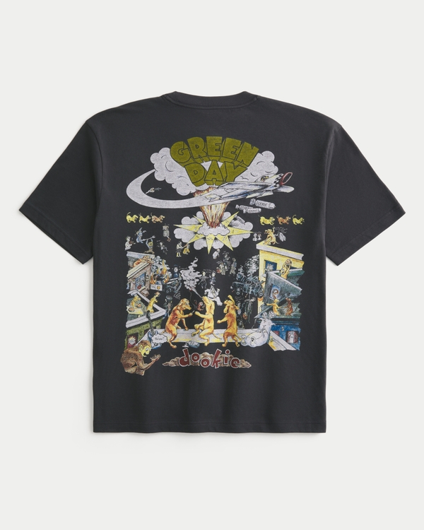 Boxy Green Day Dookie Graphic Tee, Black view 1
