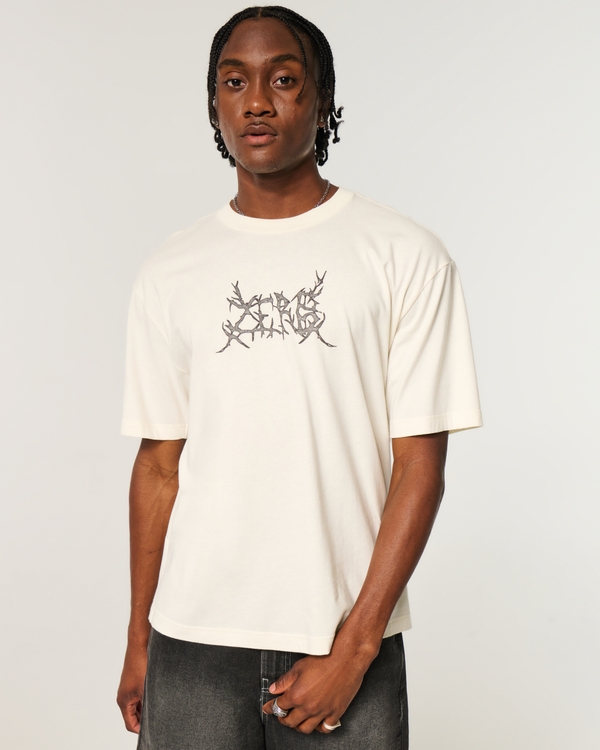 Men's Boxy Zerb Graphic Tee | Men's Tops | HollisterCo.com