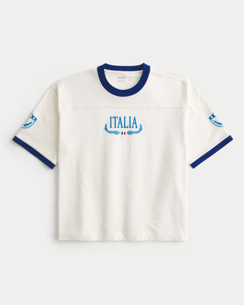 Men's Super Boxy Heavyweight Italia Graphic Tee | Men's Clearance