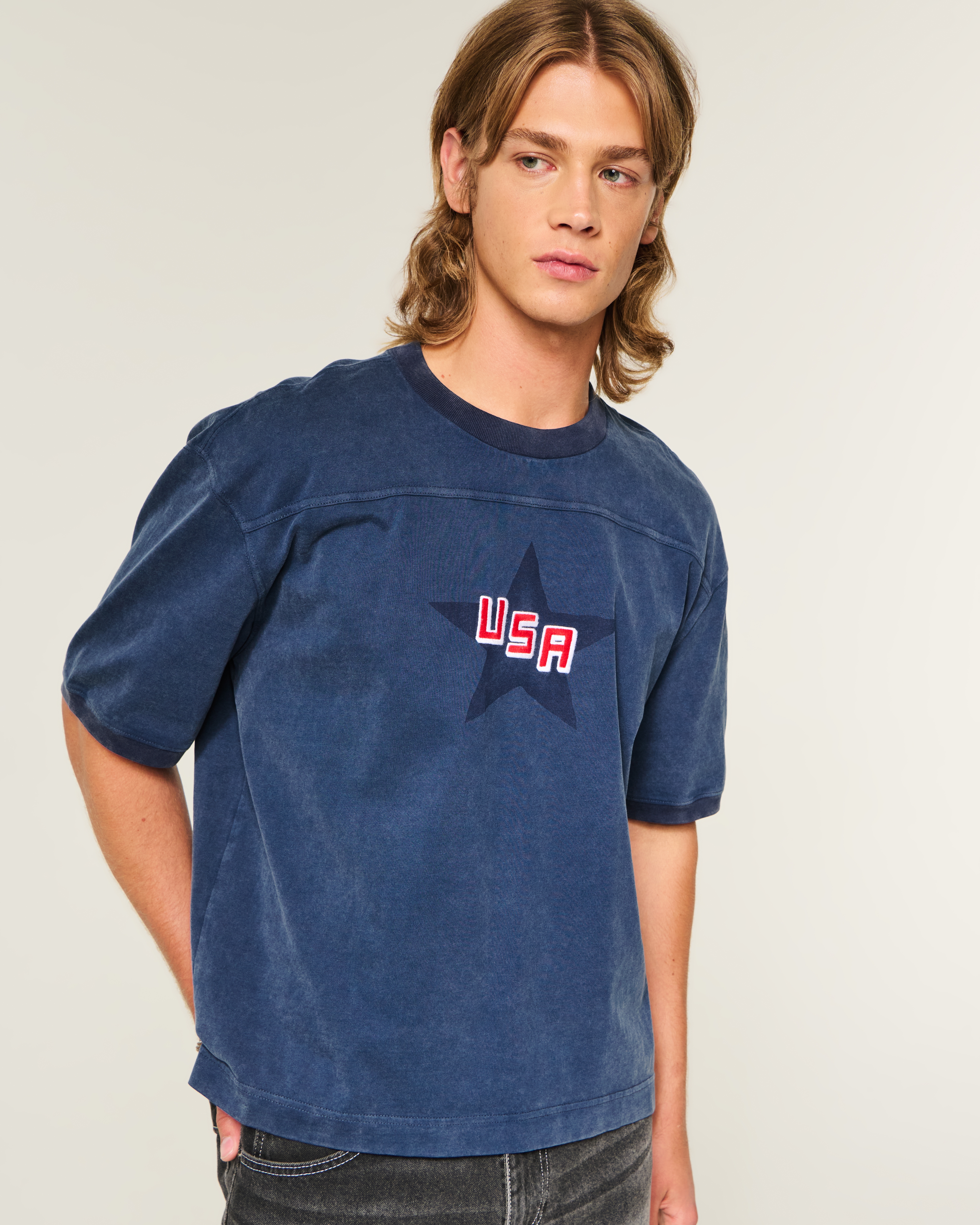 Super Boxy Heavyweight USA Graphic Tee