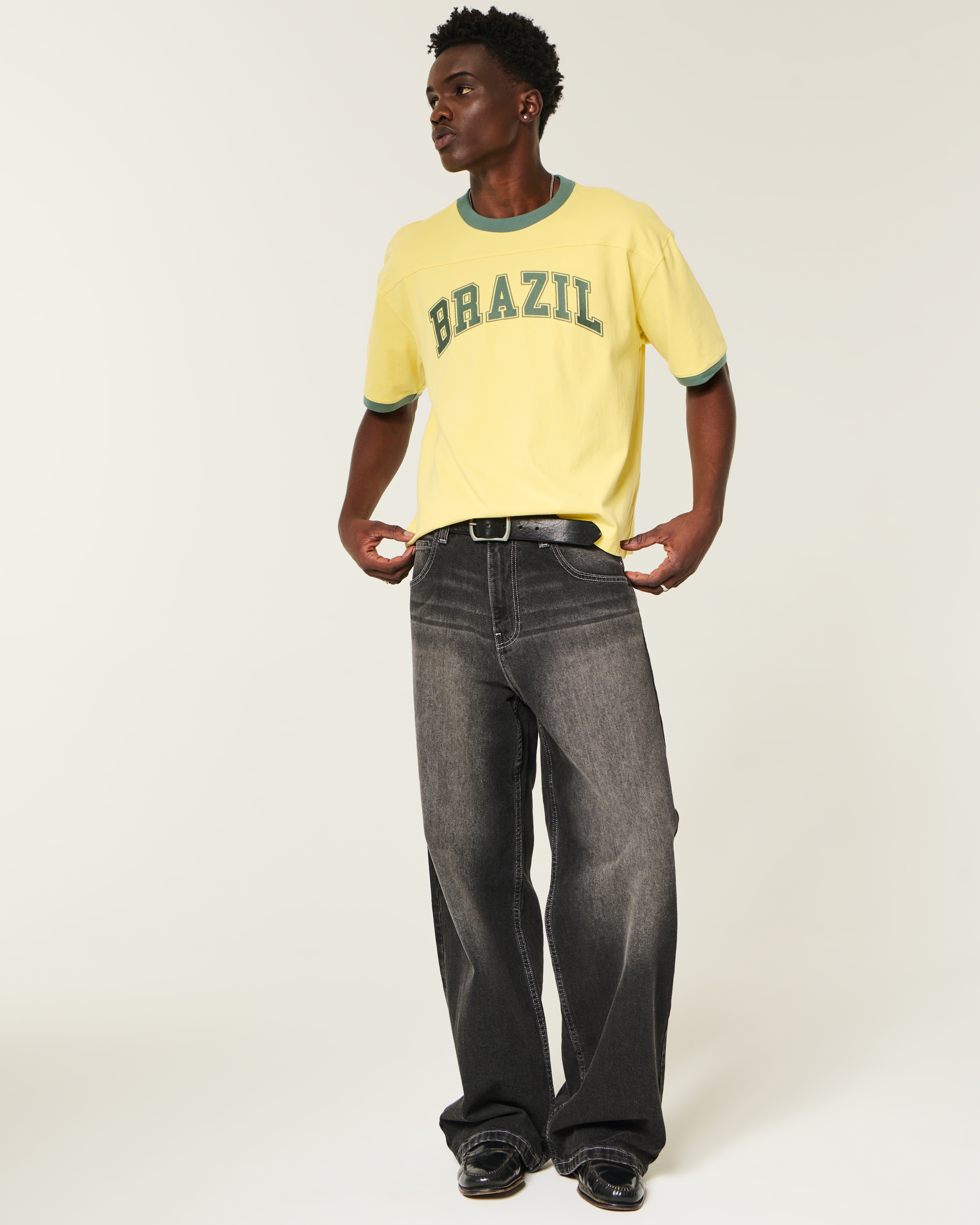 Super Boxy Heavyweight Brazil Graphic Tee