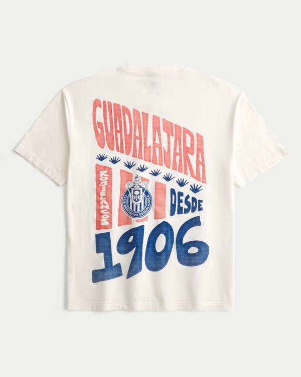 Club Deportivo Guadalajara Graphic Tee, Cream view 1