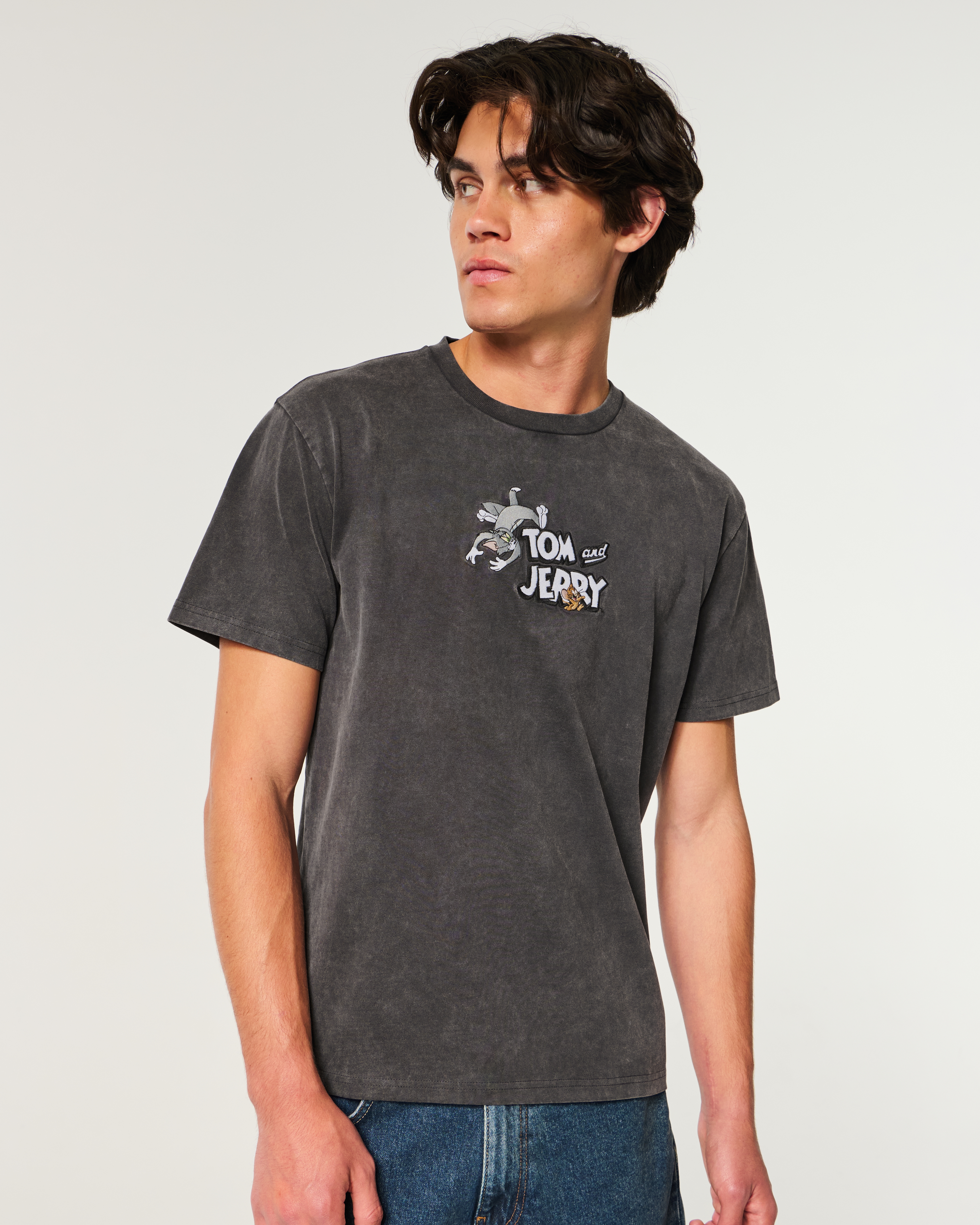 Relaxed Heavyweight Tom and Jerry Graphic Tee