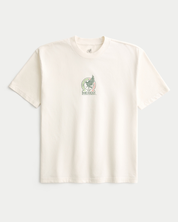 Mexico Fútbol Graphic Tee, Cream view 2