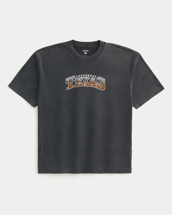 Boxy University of Texas at Austin Longhorns Graphic Tee, Charcoal view 2
