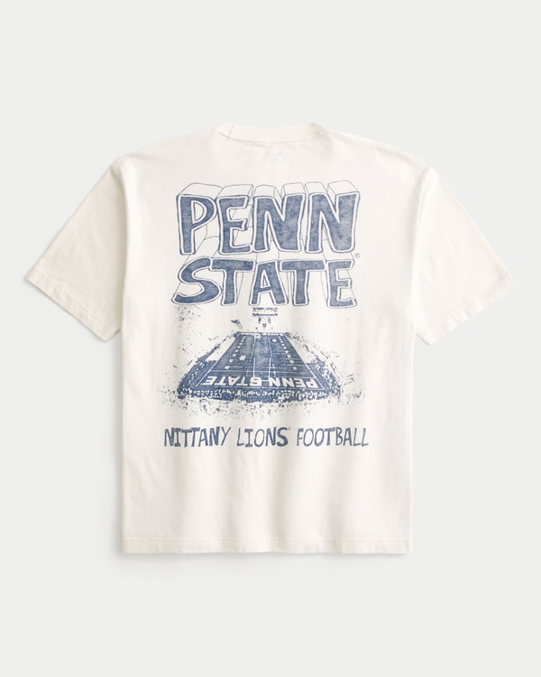 Boxy Penn State Nittany Lions Graphic Tee, Cream view 1