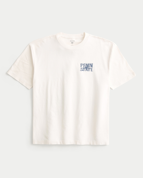 Boxy Penn State Nittany Lions Graphic Tee, Cream view 2
