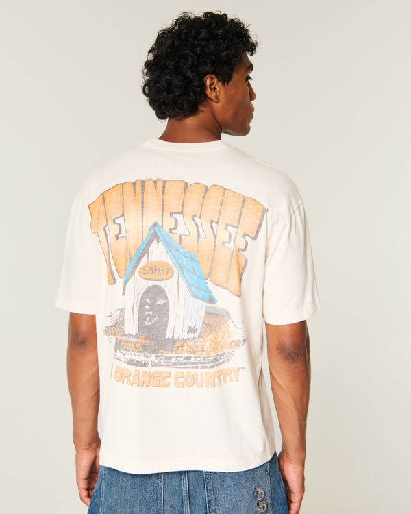 Boxy University of Tennessee Volunteers Graphic Tee, Cream view 1