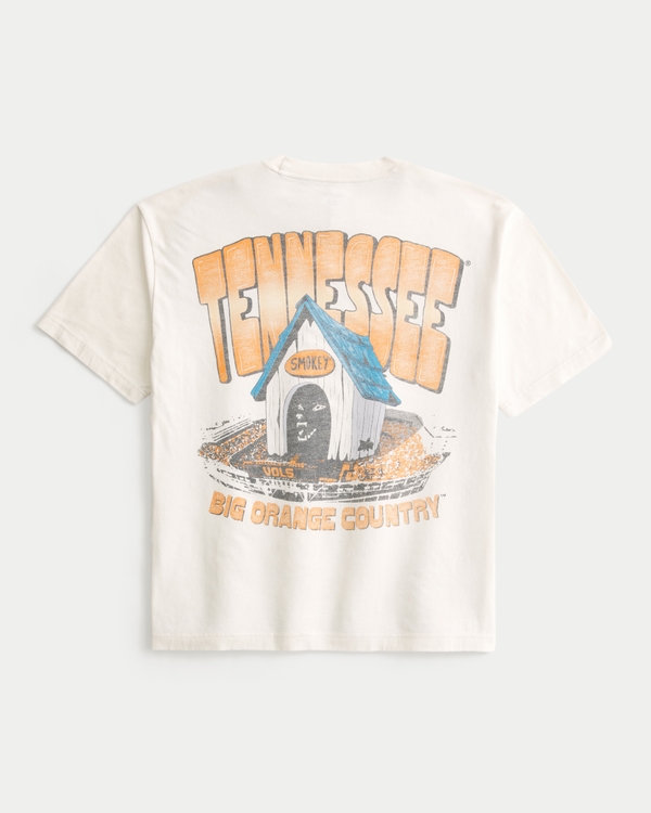 Boxy University of Tennessee Volunteers Graphic Tee, Cream view 1