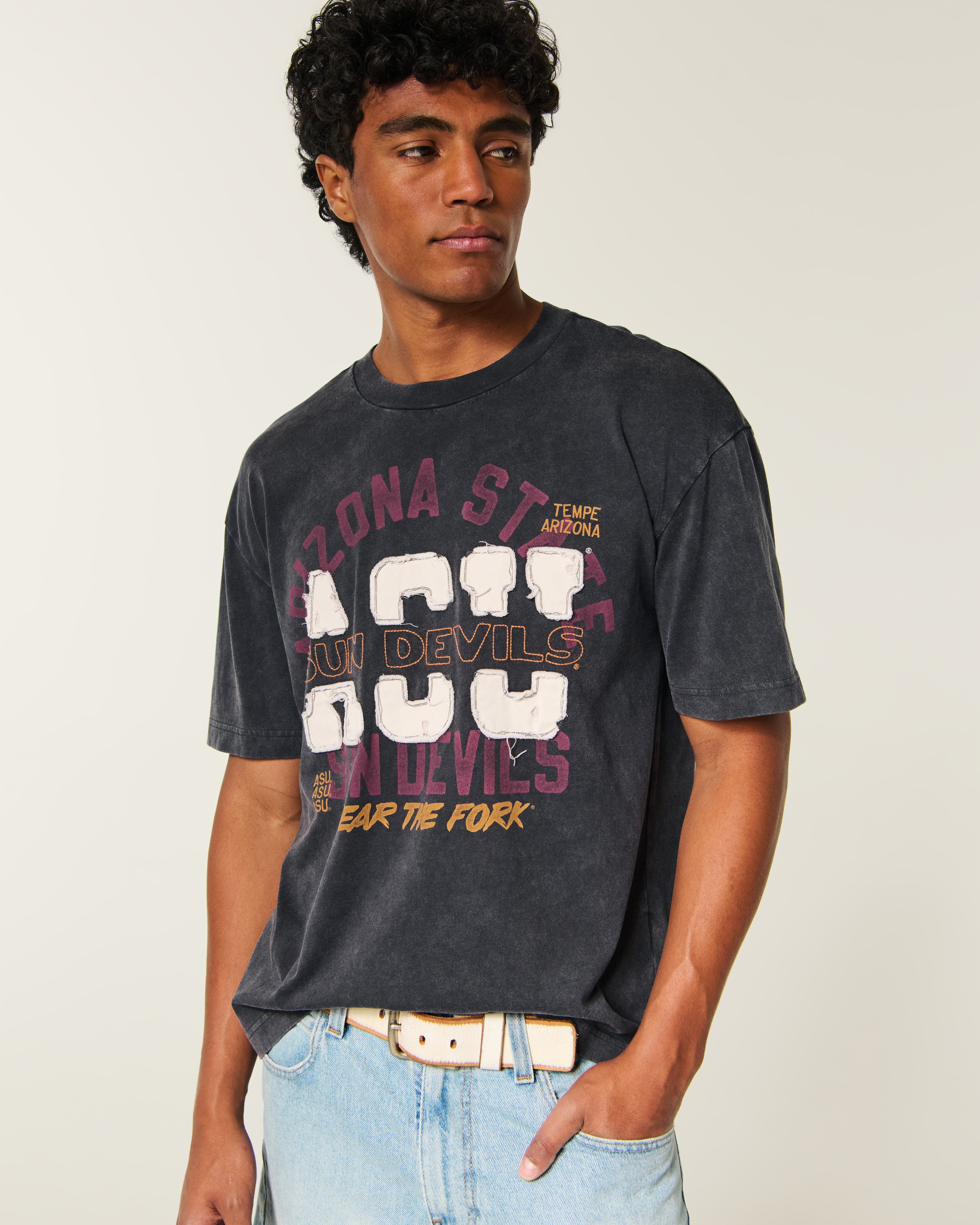 Boxy Arizona State University Sun Devils Graphic Tee